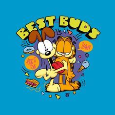 T-shirt design ideas for women T Shirt Print Design, Garfield Images, Printed Tee Women, T-shirt Print Design, Garfield And Odie, Mickey Mouse Wallpaper, Sweat Set, Best Bud, Shirt Print Design