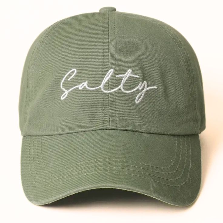 Salty distressed baseball cap perfect for that beachy, casual look! Available in hot pink, sage, nude, pink and blue Stylish distressed look with an adjustable back-strap Distressed Baseball Cap, Veterans Memorial, Screen Printing Designs, Nude Pink, Casual Look, Back Strap, In Hot, Canvas Material, Baseball Cap