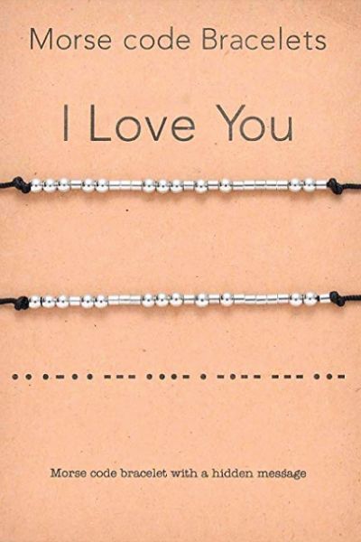 i love you morse code bracelets