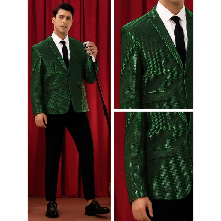 Shiny blazers are perfect for formal celebrations such as weddings, galas, fashion events or dinner events, adding an element of luxury to your outfit. Pair the blazers with dress pants and a button-down shirt for an elegant yet fashion look. Also a good gift for your father, friends, and husband. Blazer With Dress, Floral Print Blazer, Fashion Events, Sport Coats, Printed Blazer, Striped Blazer, Fashion Event, Trucker Jacket, Slim Fit Men