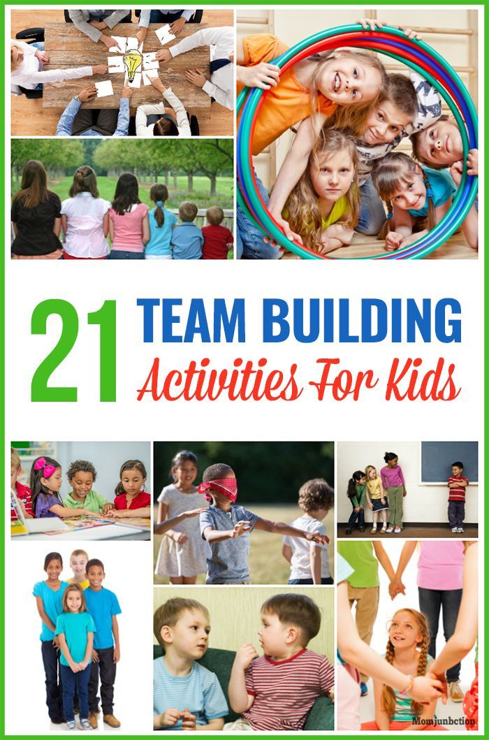 the cover of 21 team building activities for kids