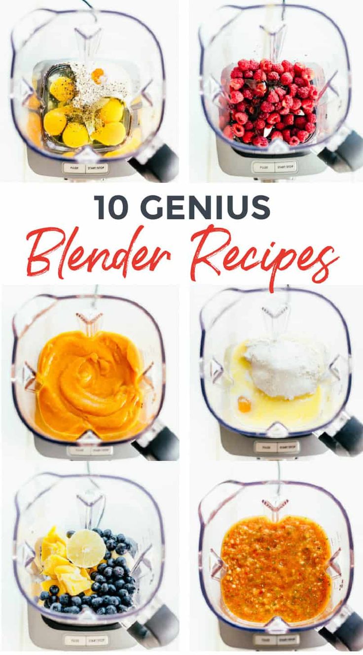 an image of blenders with different ingredients to make the best smoothie in the blender