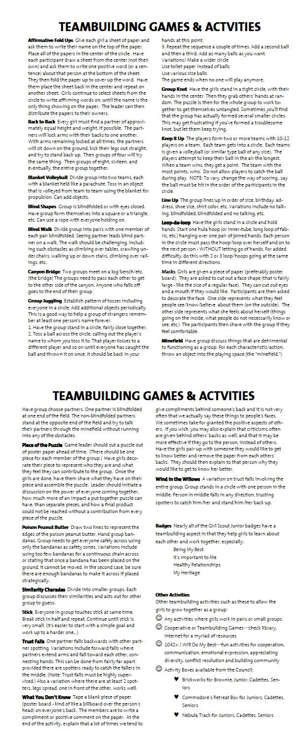 a page from the book tambuding games and activities