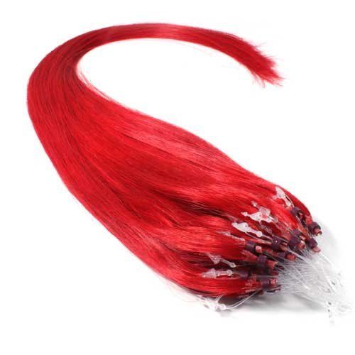 PRICES MAY VARY. Quantity: 25 Strands Color: Red Texture & Length: Straight 22" inches Easy Micro Loop / Beads / Links Hair Extension Hair Type & Weight: 100% Silky Human Hair / 1 g Each Strand Our Micro Loop Extensions are made from 100% real human hair, each strand is fitted with a nylon micro loop which is used to pull the hair through the silicone micro ring. You can color, cut, wash, style and straighten the hair extensions just as you would normal human hair. Micro Hair Extensions, Hair Extensions Color, Beaded Hair Extensions, Indian Remy Human Hair, Hair Extensions Best, Remy Human Hair Extensions, Linking Rings, Real Human Hair, Wig Accessories