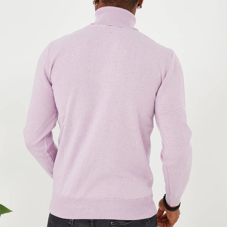 Slip into comfortable designer stylings in this handsome long-sleeved turtleneck with a traditional ribbed cuff design for versatility when paired with casual or semi-formal outfits. Semi Formal Outfits, Long Sleeve Turtleneck, Formal Outfit, Semi Formal, Lilac, Turtle Neck, Long Sleeve, Fashion Tips