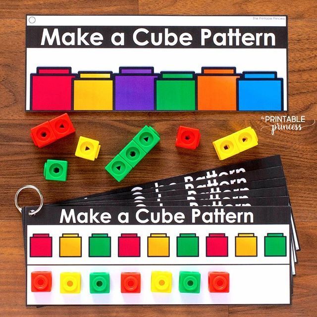 Melissa on Instagram: “So many children learn better when they are actively engaged with… | Math centers kindergarten, Preschool learning activities, Preschool math Kindergarten Morning Work Tubs, Math Tubs, Kindergarten Morning Work, Morning Tubs, Math Patterns, Morning Activities, Pattern Activities, Prek Math, Cube Pattern