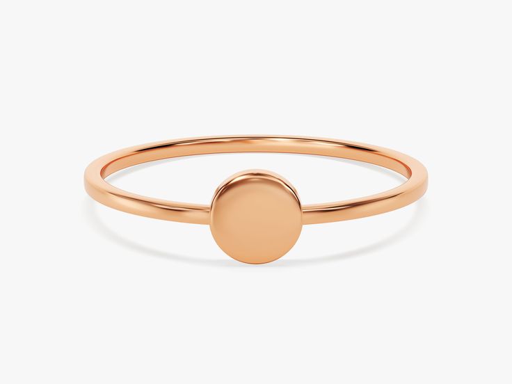 The 14k Solid Gold Pinky Signet Ring is a symbol of timeless elegance and confident self-expression. Crafted from lustrous 14k solid gold, this ring captures a sense of sophistication and individuality. --Width of the Band: 1.00 mm--Thickness: 1.00 mm--Gold Kt Options: 14k, 18k--Color Options: Yellow Gold, Rose Gold and White Gold Modern Rose Gold Round Band Jewelry, Formal Rose Gold Jewelry With Smooth Bezel, Classic Rose Gold Circle Jewelry, Classic Rose Gold 14k Stackable Rings, Modern Rose Gold Jewelry With Smooth Bezel, 14k Rose Gold Polished Rings, Stackable 14k Rose Gold Round Rings, 14k Rose Gold Round Ring, Rose Gold Smooth Bezel Promise Ring