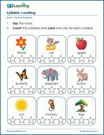 worksheet for learning english with pictures and words in the form of animals,