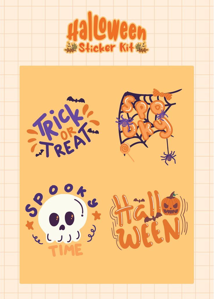 Don't forget to check my portfolio on behance https://www.behance.net/nanastia88 Halloween Letters, Halloween Greeting Card, Halloween Greetings, Halloween Spider, Halloween Stickers, Greeting Card Design, Scary Halloween, Lettering Design, Happy Halloween