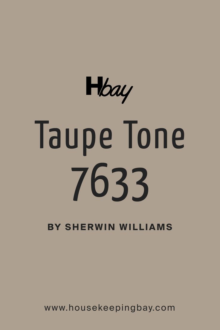 the cover for havy's book, taupe tone 783 by shewin williams