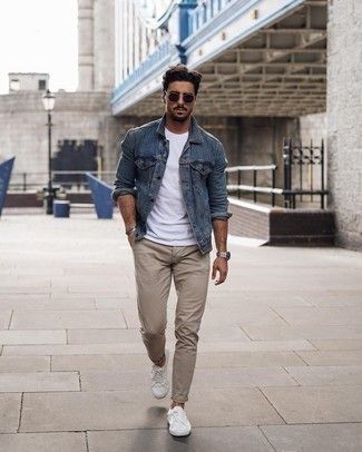 Blue Denim Jacket Outfit, Blue Jean Jacket Outfits, Rowan Row, Denim Jacket Men Outfit, Tips For Guys, Ootd Denim, Fashion Motivation, Smart Casual Menswear, Jeans Outfit Men