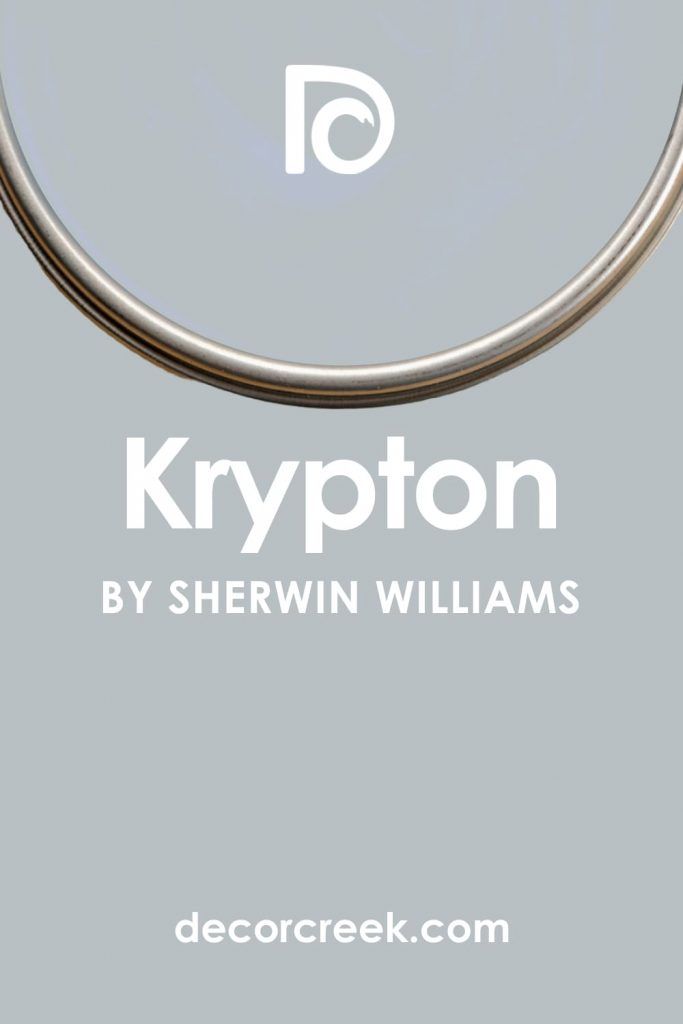 the logo for krypton by sherwin williams on a gray background