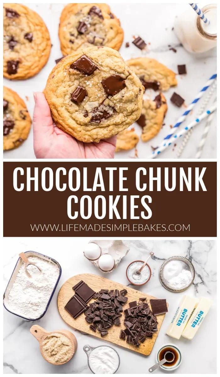 chocolate chunk cookies are the perfect treat to make for someone's birthday or any special occasion