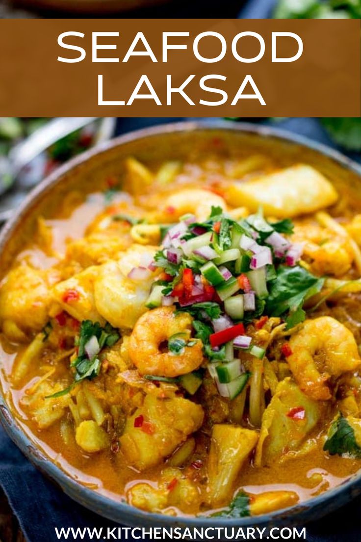 seafood laksa is an easy and delicious dish to make at home