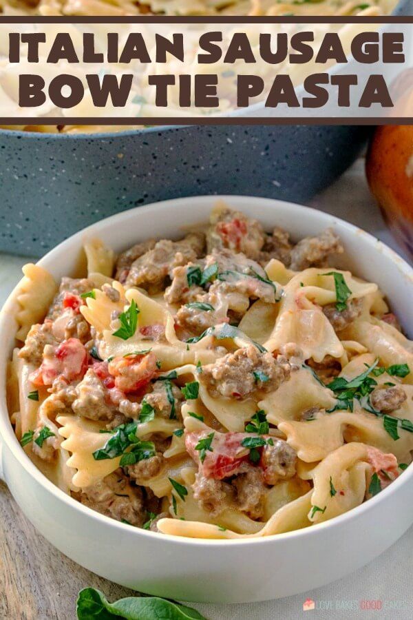 a bowl filled with pasta and meat sauce