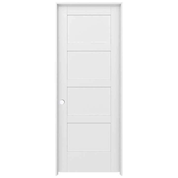 a white door on a white background