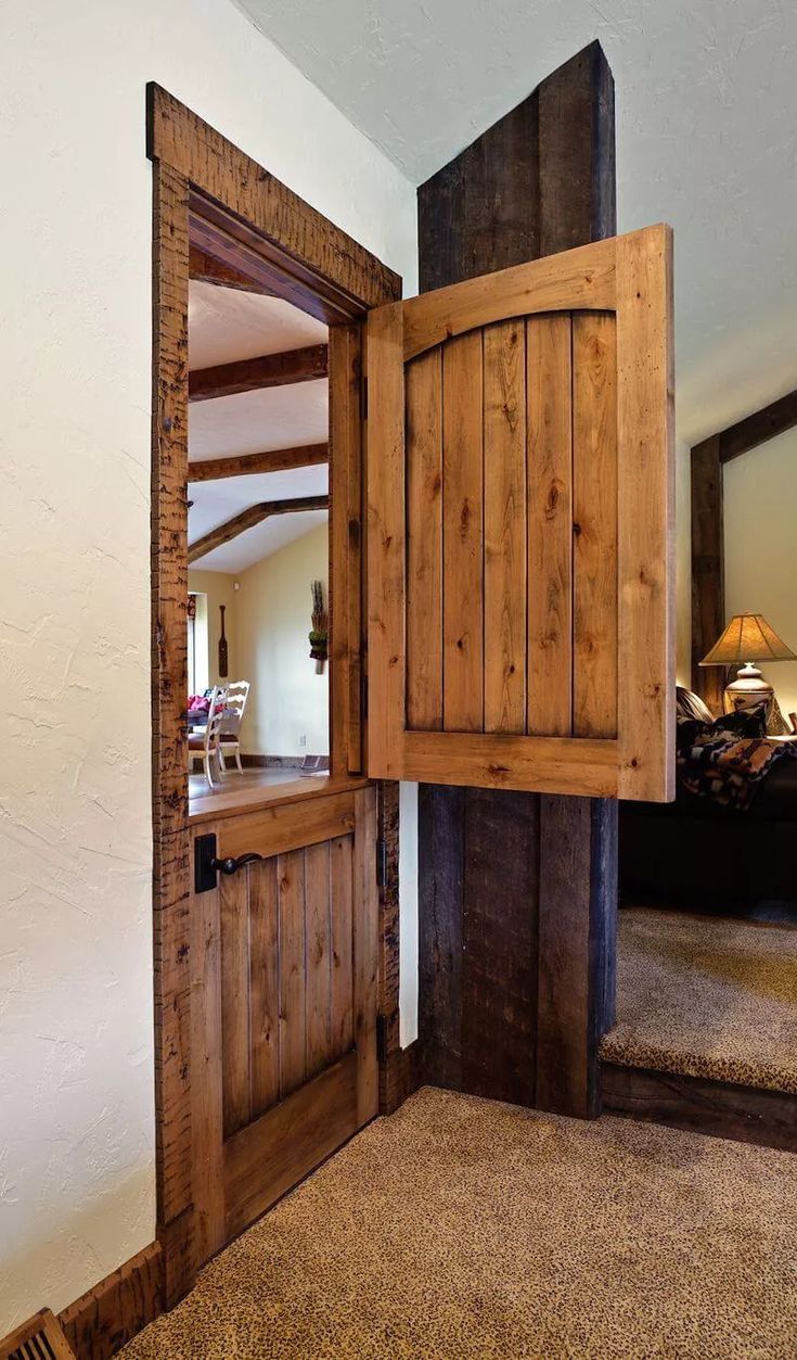 Dutch Door Ideas Dutch Door Interior, Rustic Doors Interior, Doors Ideas, Half Doors, Braids Ideas, Door Entryway, Dutch Door, Door Ideas, Bedroom Doors