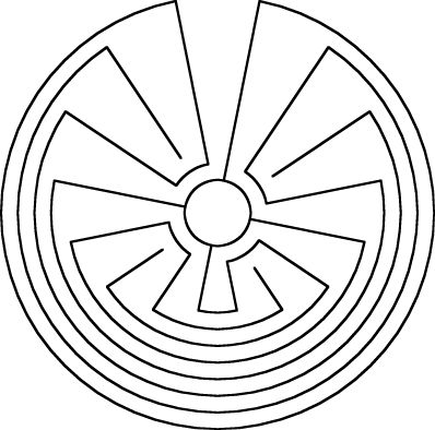 a wheel with four spokes in the center