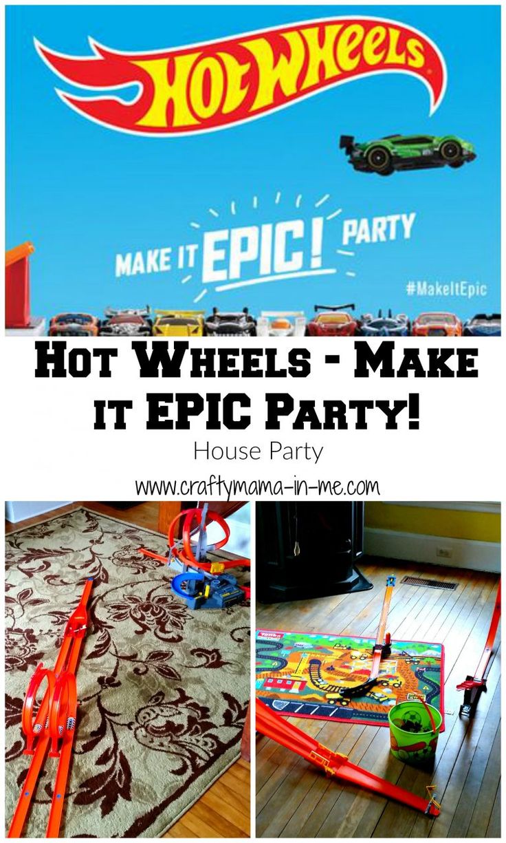 hot wheels party with cars and toys on the floor