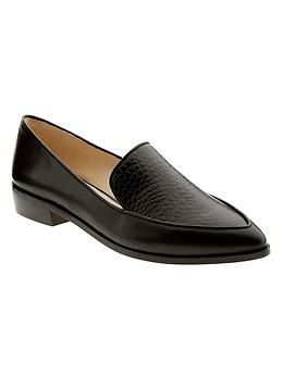 Marlee Loafer Textured Sole Slip-on Oxfords For Office, Slip-on Oxfords With Textured Sole For Office, Textured Sole Closed Toe Slip-ons For Office, Synthetic Oxfords For Business In Fall, Formal Flat Synthetic Oxfords, Pointed Toe Synthetic Oxfords For Business, Synthetic Pointed Toe Dress Shoes For Office, Office Slip-ons With Textured Sole, Cushioned Footbed Oxfords For Workwear