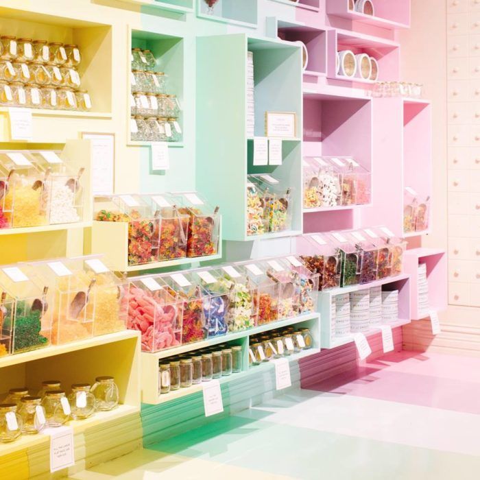 a store filled with lots of different types of candy