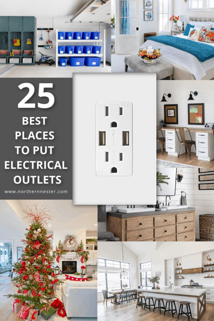 the 25 best places to put electrical outlets in your home for christmas or new year's eve