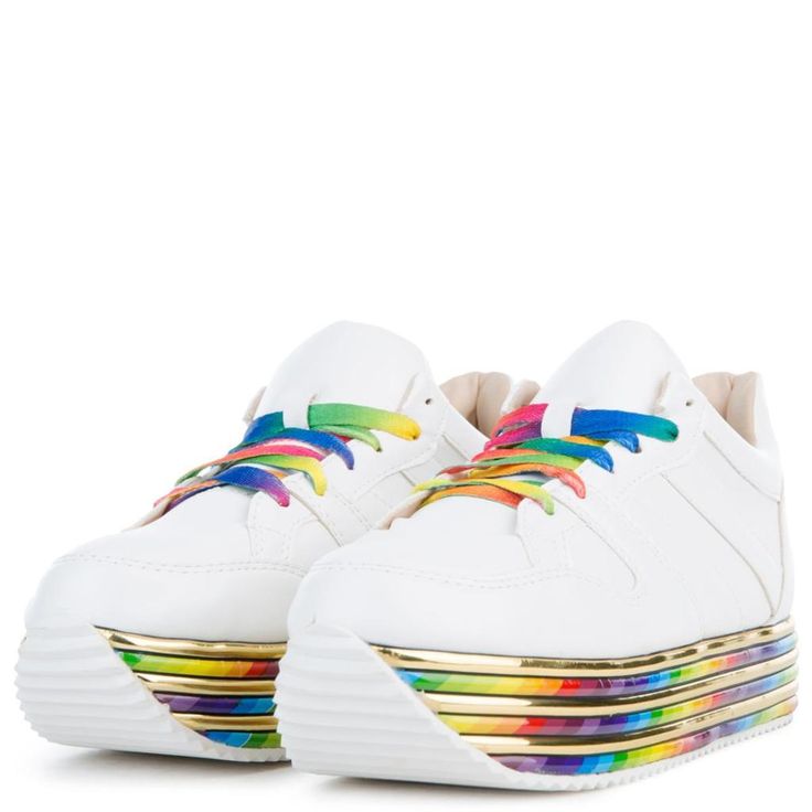 Women's Poppy-1 Sneakers Cheap Multicolor Sneakers With Nonskid Markings, Luxury Designer Multicolor Sneakers, Cheap Casual Rainbow Sneakers, Luxury Multicolor Breathable Sneakers, Cheap Rainbow Sneakers With Round Toe, Trendy Luxury Multicolor Sneakers, Luxury Multicolor Sneakers With Textured Sole, Luxury Multicolor Sneakers With Laces, Luxury Breathable Multicolor Sneakers