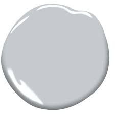 a white paint with a light gray color on the top and bottom, it looks like an oval shape