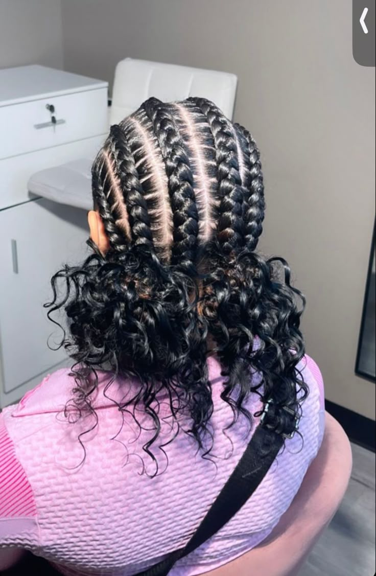 Simple Cute Braided Hairstyles Black, Black Braided Hairstyles With Beads, Hairstyles For Graduation Braids, Braided Hairstyles With Real Hair, Easy Quick Braided Hairstyles Black, Easy Cute Hairstyles Black Women, Hair Styles Ideas Black Women, No Weave Braids, Competition Hairstyles Dancers