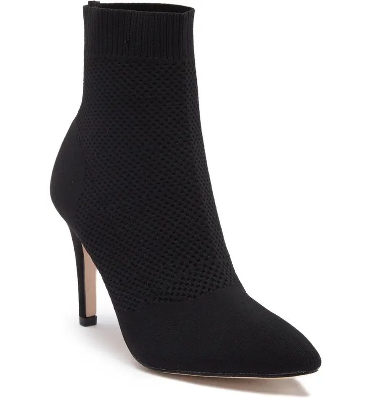 Mckinley Sock Bootie | Nordstromrack Elegant Mid-calf Heeled Boots For Winter, Chic Mid-calf Fitted Heeled Boots, Elegant Winter Heeled Boots With Padded Ankle, Modern Winter Heels For Workwear, Modern Winter Heels For Work, Modern Winter Workwear Heels, Trendy Fitted Mid-calf Heeled Boots, Modern Fitted Heels For Fall, Elegant Fitted Winter Heels