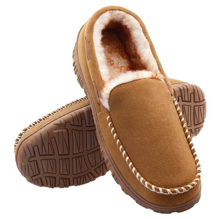 PRICES MAY VARY. Soft Cozy Material: Mens slippers made from soft material will fit your feet well for maximized comfort and high quailty house shoes for men will last long time. Breathable Lining: Mens moccasin slippers with plush fluffy fuzzy lining can keep feet warm, breathable and comfortable. Textured Rubber Sole: House slippers for men are made with a waterproof, gripped rubber sole suitable for inside outside use. Arch Supporting Cushion: Mens house slippers with thick memory foam cushio Moccasins For Men, Mens Moccasin Slippers, Warm Bedroom, Indoor Outdoor Slippers, Man Of The House, Slippers For Men, Moccasin Slippers, Moccasins Style, Bedroom Slippers