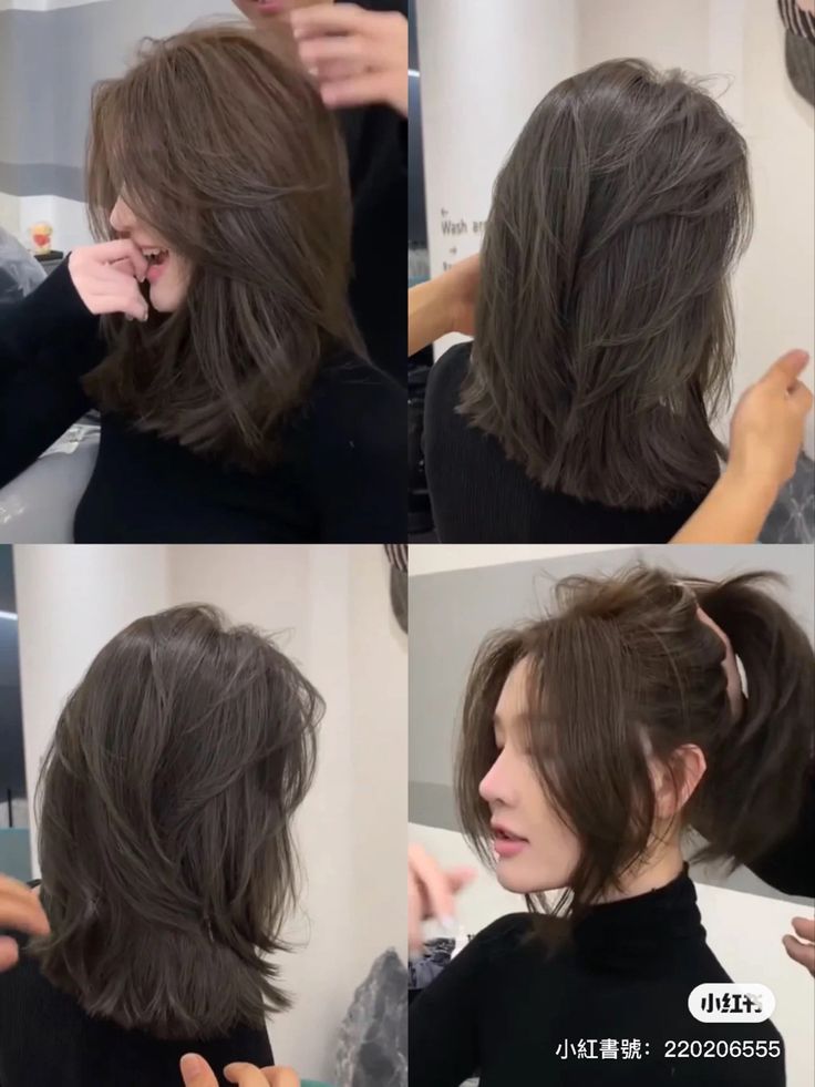 Pretty Hair Cuts, Long Wolfcut Haircut With Bangs, Hair Inspiration Long, Layered Haircuts For Medium Hair, Haircut With Bangs, Long Wolfcut Haircut, Hairstyle Trends, Hairstyles For Layered Hair, Hair Inspiration Short