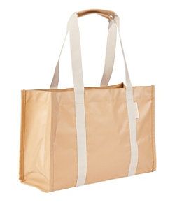 #LLBean: Maine Isle Tote Nylon Tote Beach Bag For Beach Season, Nylon Tote Beach Bag For Vacation, Reusable Rectangular Beach Bag For Shopping, Rectangular Packable Weekend Bag, Packable Rectangular Weekend Bag, Packable Rectangular Bag For Weekend, Casual Reusable Beach Bag For Shopping, Summer Nylon Tote Bag, Nylon Tote Bag For Beach Season