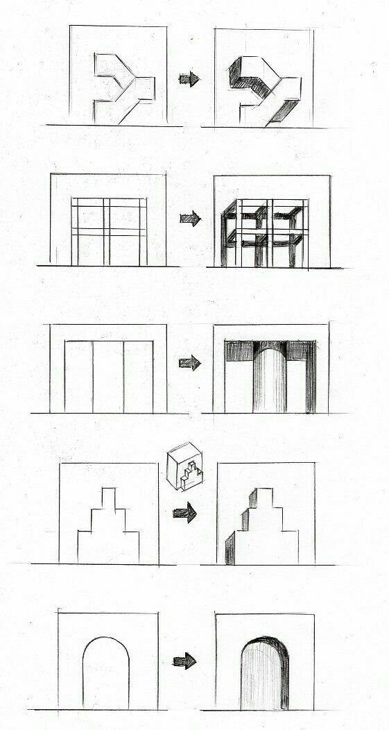 some diagrams are shown with arrows pointing in different directions