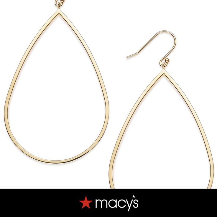 in stock Pear-shaped Hoop Earrings For Gifts, Macy's Drop Earrings For Pierced Ears, Macy's Teardrop Jewelry With Matching Earrings, Macy's Gold Drop Earrings, Hypoallergenic Teardrop Crown Jewelry, Macy's Sterling Silver Teardrop Jewelry, Classic Teardrop Jewelry From Macy's, Macy's Classic Teardrop Jewelry, Nickel-free Teardrop Pendant Jewelry