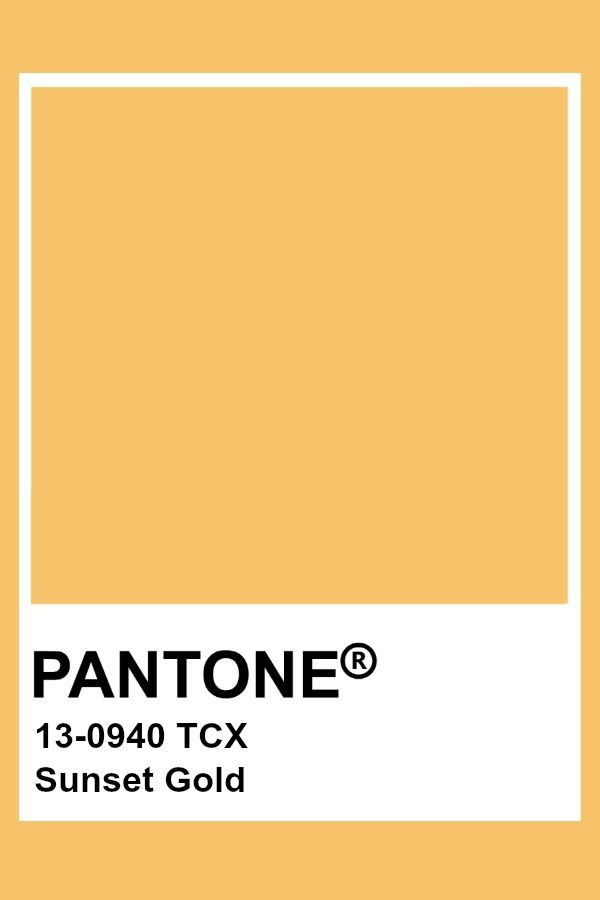 pantone's golden cream color is shown