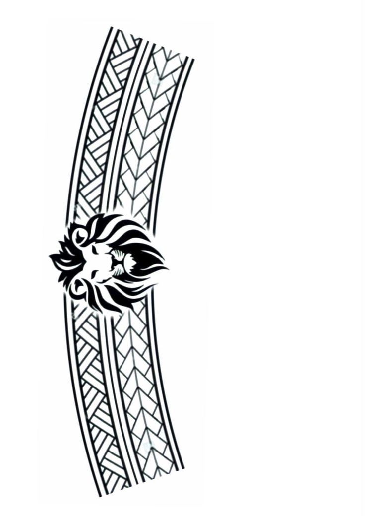 a black and white drawing of an ornamental design