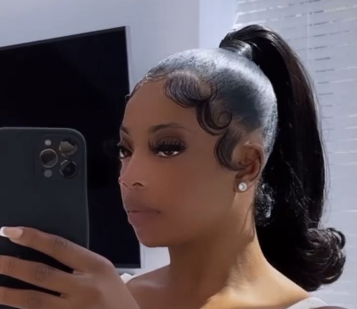 High Ponytail Flipped Ends, Layered Barbie Ponytail, Barbie Ponytail Flipped Ends, High Short Curly Ponytail Weave, High Ponytail With Edges, Barbie Ponytail No Swoop, Short Barbie Ponytail, High Barbie Ponytail, Blonde Barbie Ponytail