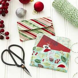 various christmas items are laid out on a table