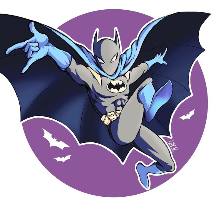 a cartoon character flying through the air with his bat wings spread out and eyes wide open