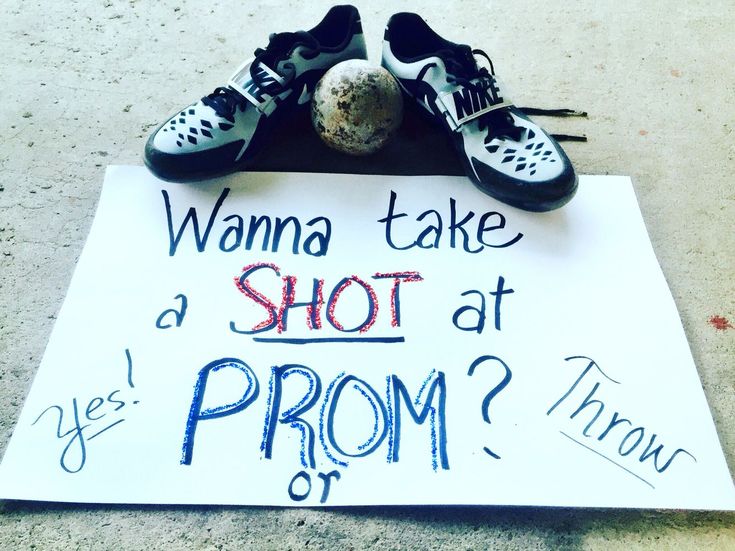 a sign that says, wanna take a shot at prom or graduation? with shoes on it