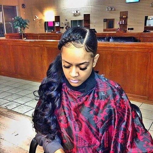 Dig through these sew in hairstyles to find your weave inspiration! Be it for straight to curly, short, medium or long hair, we've got something for all! Braid With Ponytail, Ponytail Black Hair, Ponytail Hairstyles For Black Women, Side Ponytail Hairstyles, Makeup Tip, Sew In Hairstyles, Easy Hairstyles For Medium Hair, Side Ponytail, Deep Curly