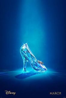 a blue high heeled shoe with sparkling heels