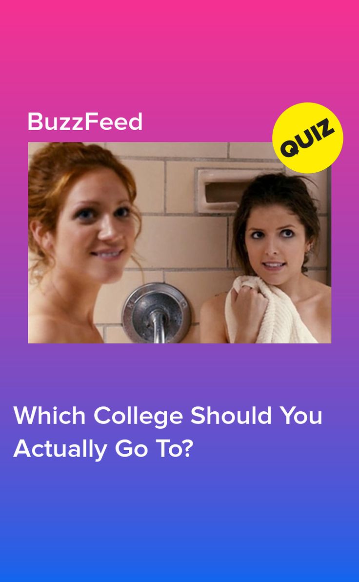 two women in front of a mirror with the caption which college should you actually go to?