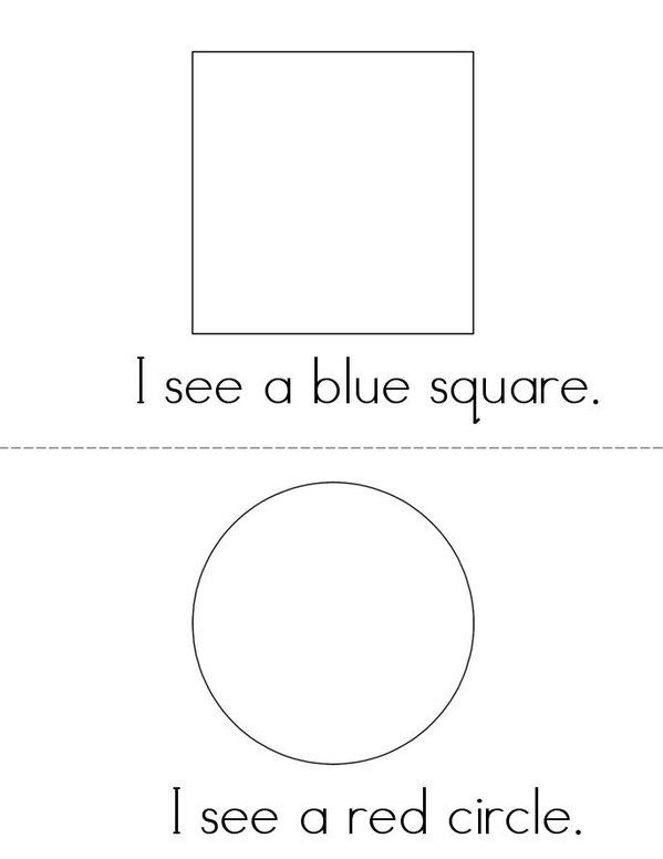 i see a blue square and i see a red circle worksheet for preschool