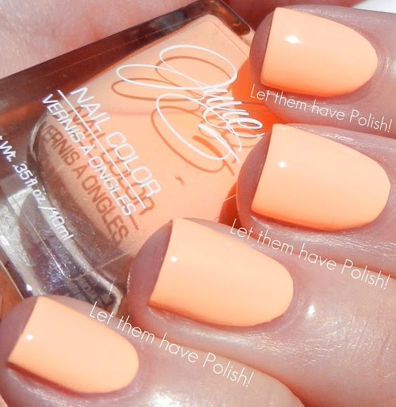 Orange Nail Polish, Orange Nail, G Nails, Peach Nails, Nails Colors, Summer Nails Colors, Neon Nails, Orange Nails, Girls Nails