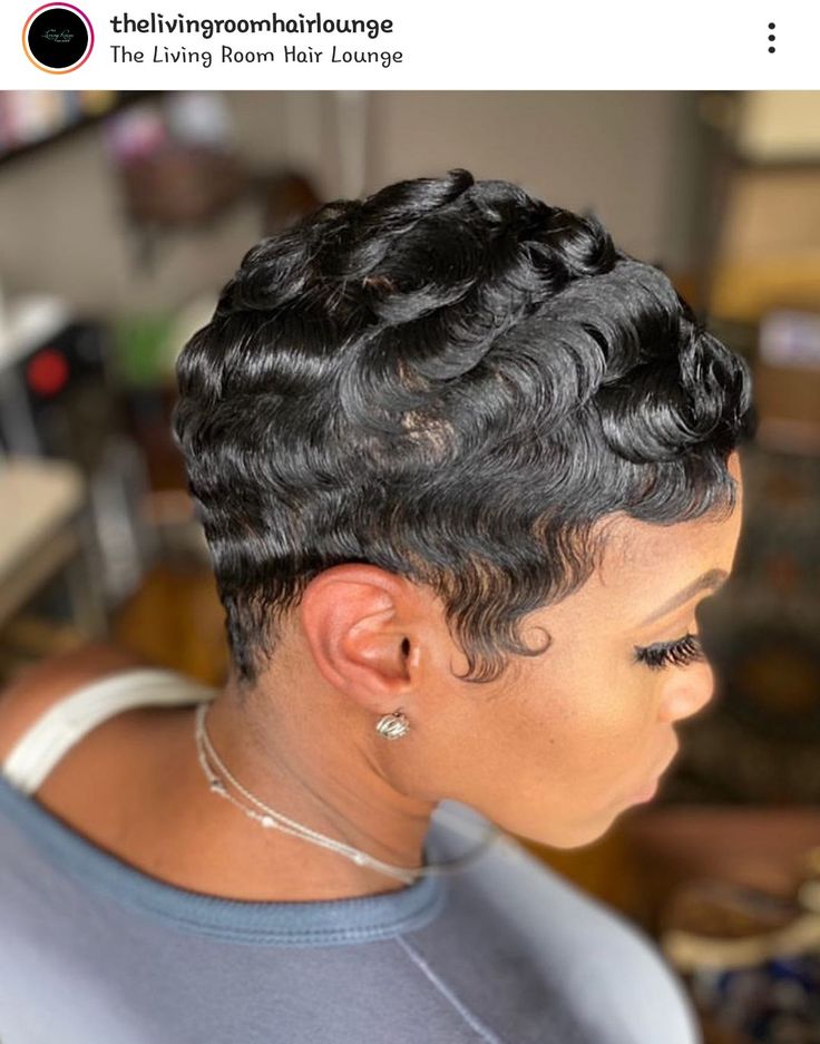 Finger Waves Short Hair, Short Relaxed Hairstyles, Short Hair Designs, Barbie Hairstyle, Short Black Hair, New Hair Do, Short Hair Images, Cute Short Haircuts, Short Hair Pixie Cuts