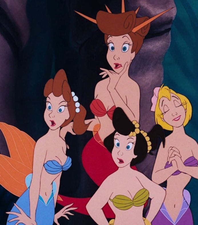 the little mermaids from disney's animated movie