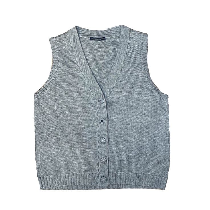 Brandy Melville Grey Sweater Vest With Buttons. Slightly Oversized Relaxed Fit. Brand New Without Tag Winter V-neck Vest For Everyday, Winter Everyday V-neck Vest, Casual Everyday Vest For Fall, Casual Gray Sweater Vest For Fall, Oversized Casual Winter Vest, Casual Winter Vest Cardigan, Gray Vest Top For Fall, Casual Oversized Winter Vest, Casual Gray Vest For Work