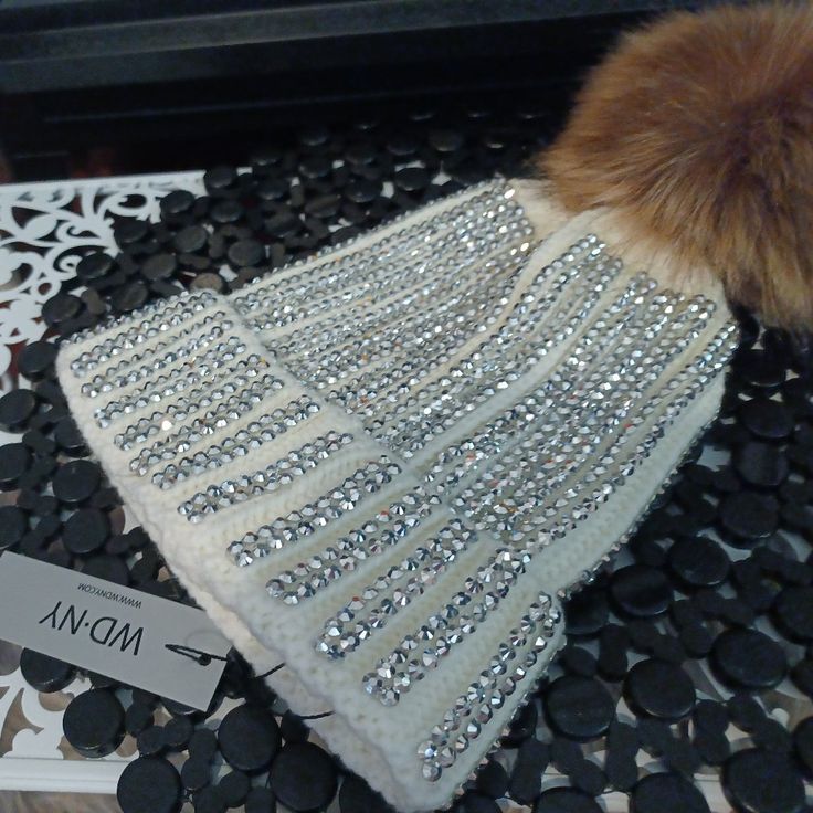 Wd-Ny Warm Winter Hat W Bling Nwt 100% Acrylic With Exception Of Bling. Faux Fur Cute Caps, Luxury Winter, Warm Winter Hats, Winter Hat, Warm Winter, Faux Fur, Winter Hats, Gift Ideas, Women Accessories